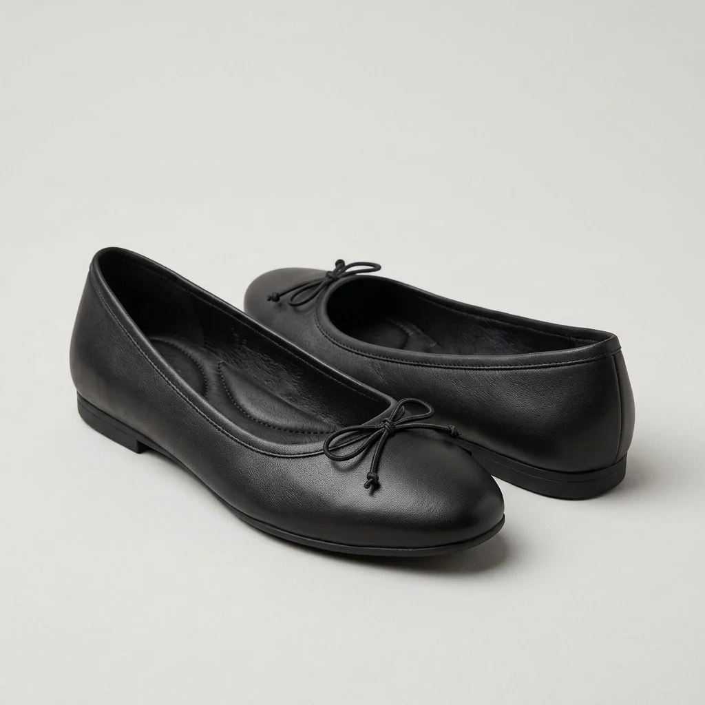SoleCraft CushionComfy Leather Ballerina Flats - Image 3